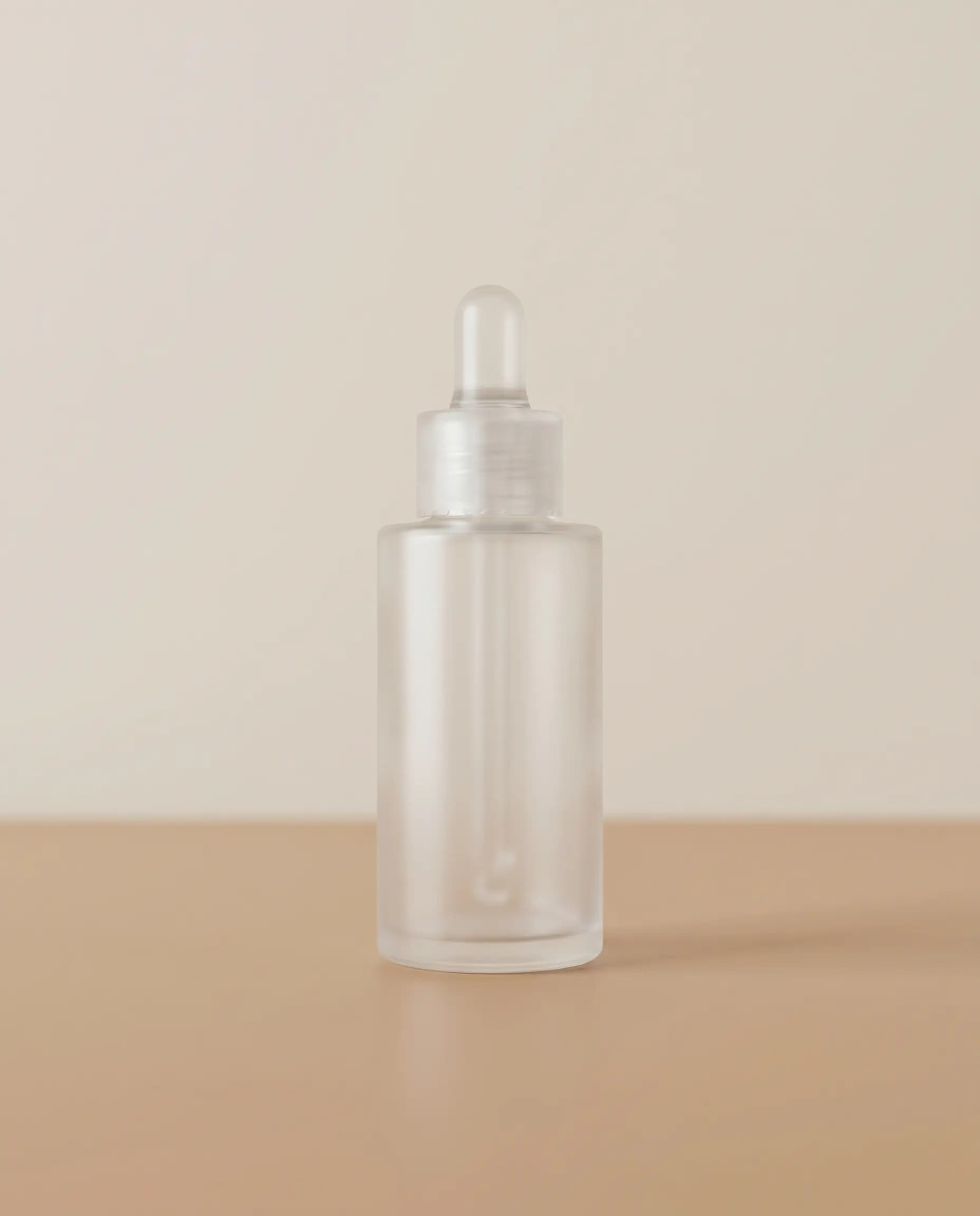 Plain skincare product photo before AI editing